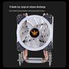 9cm Single Tower CPU Cooler with 2 Copper Pipes, Silent PWM Fan, Colorful Lights, for LGA2011/x99/x79/e5