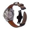 Maßgeschneidertes Weiches Und Dünnes Leder Uhrenarmband 22 24 Mm Smart Schnellverschluss Rohansatz Schmetterlingsverschluss Herrenarmband