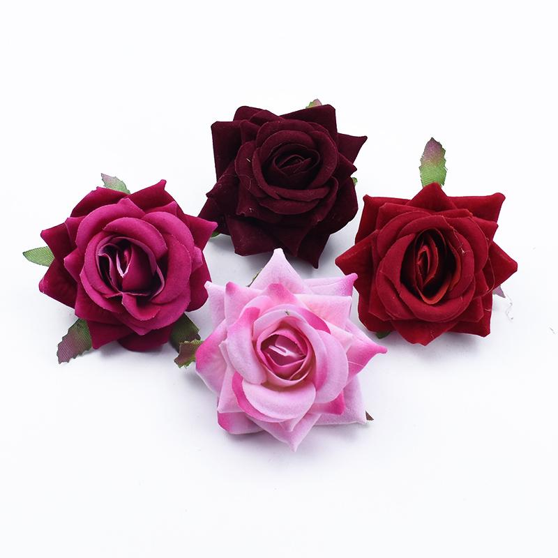 100 pieces Wholesale cheap roses wedding decorative flowers wall home decoration accessories Artificial flowers a cap gifts box