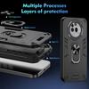 KEYSION Stoßfestes Panzergehäuse für Nothing Phone 3A Pro, weiches Silikon + PC-Ringständer, Telefonrückseite für Nothing Phone 3A Pro