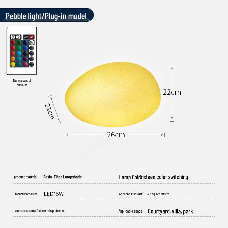 

Водонепроницаемые солнечные газонные светильники в виде гальки - Наружные украшения для ландшафта сада и виллы
