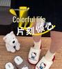 Genuine Sanrio Cartoon Furry Slippers - Women's Non-Slip Warm Winter Indoor Slippers with Plush Cotton and Velvet