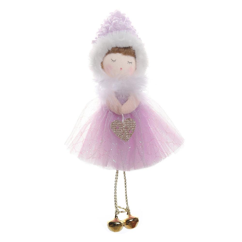 

Разноцветный Рождественский Ангел Девочка Орнамент Плюшевая Кукла Рождественские Украшения для Елки Рождественские Подвесные Украшения Аксессуары Украшение