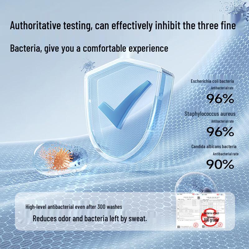 MiiOW Men's 40S Pure Cotton Antibacterial Boxer Shorts 2-Pack