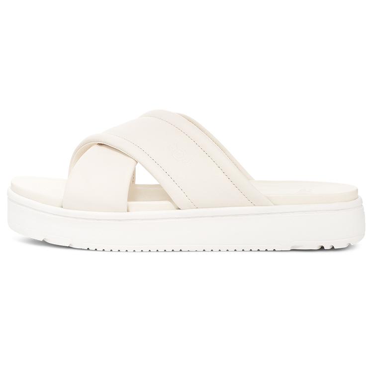 

UGG Rubber Sole Slide Slippers Women s White 1128635-JLTH 37