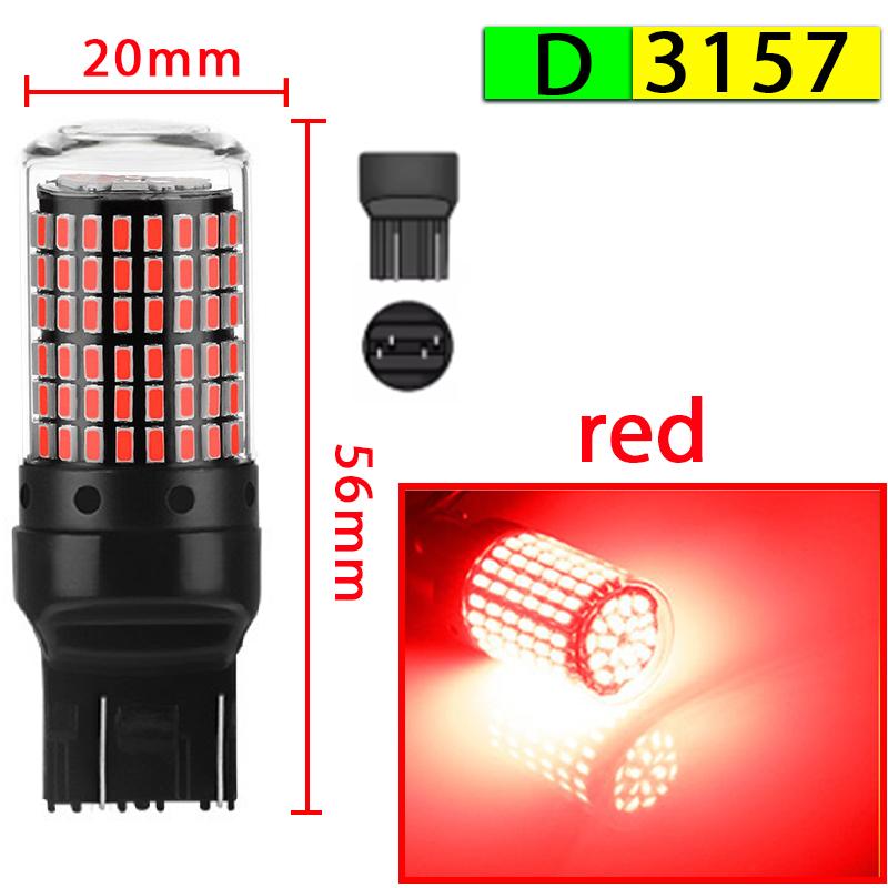 2pcs Led Lamp Turn Lamp Brake Lights Signal Lamp bau15s 1156 1157 BA15S T20 W21/5W 3157 3156 Bulbs 144smd LED Bulb Canbus Lamp