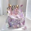 0-9 Number Birthday Cake Candle Pink Bow Birthday Party Decoration Cake Topper Cake Candle Dessert Decor Party Supplies