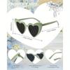 12pcs of Retro Heart-shaped Women's Fashionable Glasses - Perfect for Weddings and Beach Parties