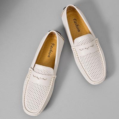 Sommer Modische Leichte Gelochte Atmungsaktive Allround Herren Freizeit Slipper Schuhe Bequem Rutschfest Fahrschuhe
