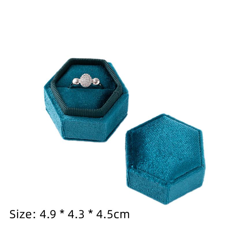 Square Engagement Velvet Earring Ring Packaging Box Jewelry Organizer Valentine Day Gift Case Ring Display Storage Wholesale