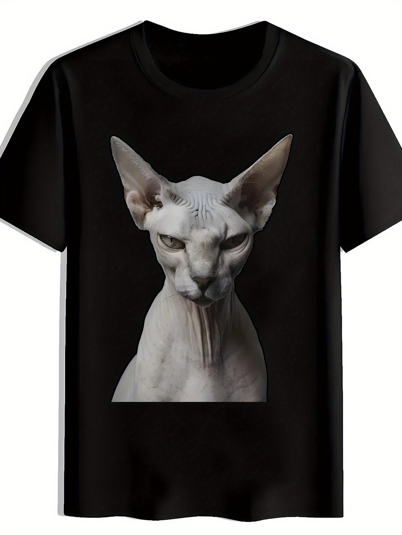 

Sphinx Graphic T-shirt - Black Short Sleeve Crew Neck XXXXL