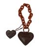 Simple Love Leather Keychain Pendant  Versatile Keychain For Women Exquisite Backpack Decoration Accessories Gifts