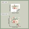 Vibrant Hand Painted Floral Switch Plate Sticker for Bedroom Living Room Background Wall Decor Self-Adhesive Removable Decal