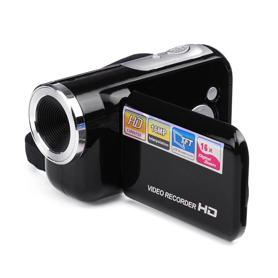 Digitale Videokamera 2" 1080P LCD-Display, 16MP, 16x Zoom, Mini-DV-Kamera, Schwarz