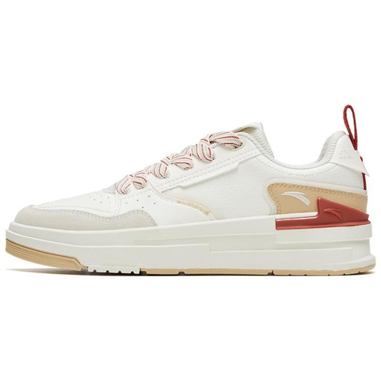 

New Anta Bump Lightweight Wear resistant And Non slip Low Top Skateboard Shoes Women s White Brown 922328076-2 36.5