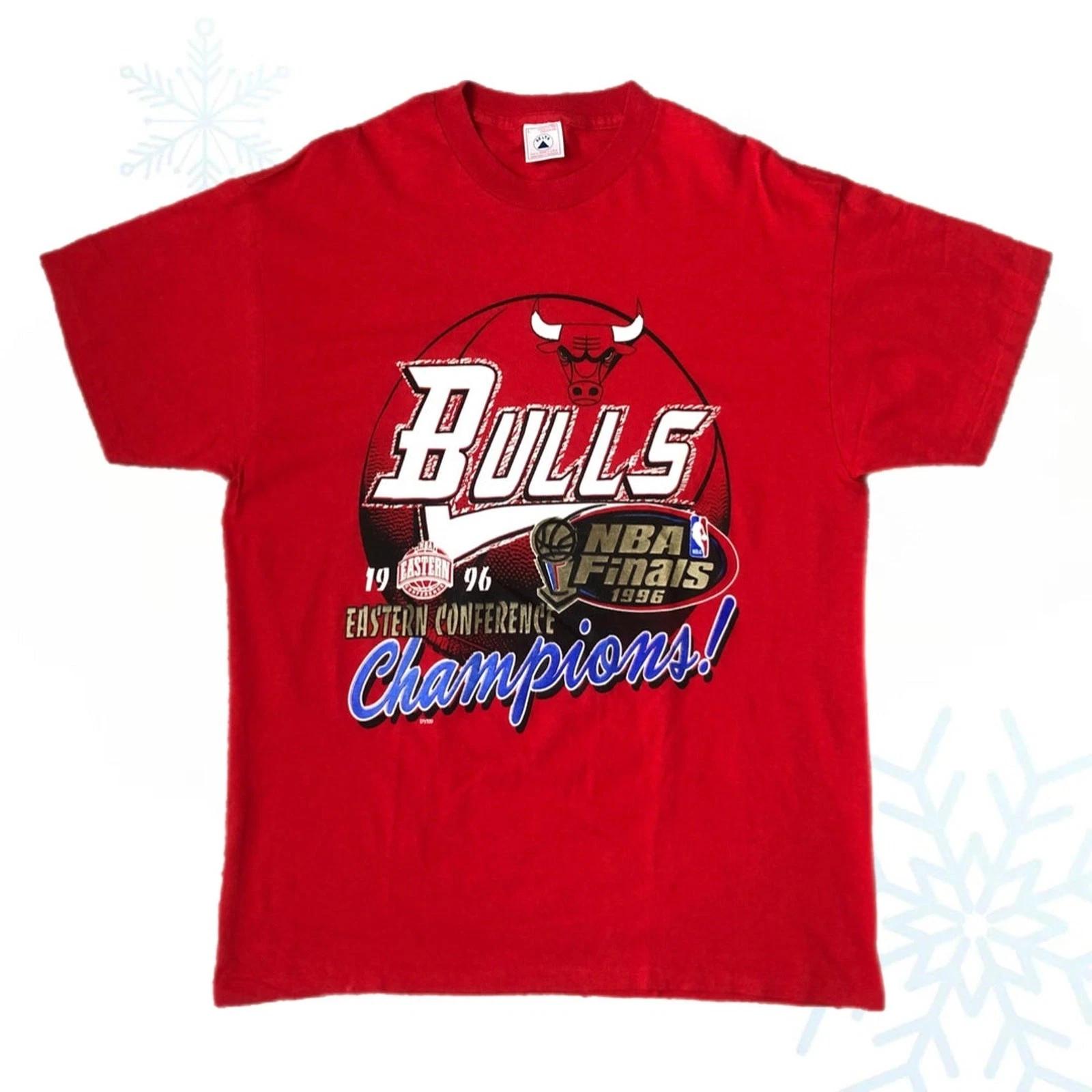 Vintage NBA Chicago Bulls 1996 Champions Basketball T-Shirt (L) NWOT New 3XL