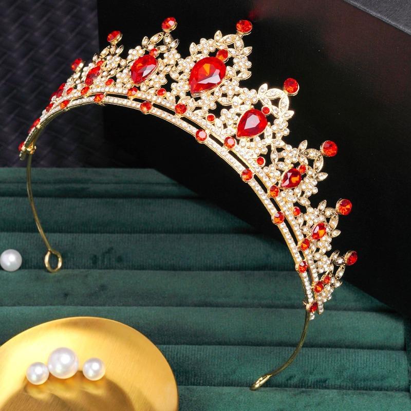 Bridal Crown Tiara Birthday Party Headband Rhinestone Queen Hair Accessories Wedding Dress Crown