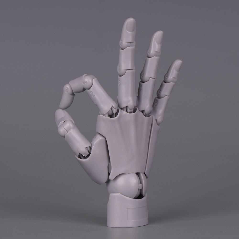 Mini 1/2 Scale Gashapon Palm Model: Super Movable Finger Joints - Left & Right Hands for Drawing & Sketching