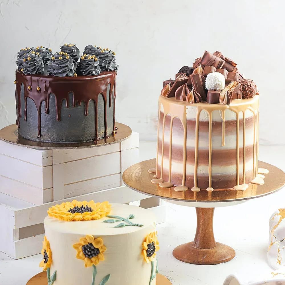 2pcs/Set Acrylic Cake Scraper Set Decorating Contour Stripe Cake Comb Saw Tooth Smoother Buttercream Frosting Scraper Cake Tools