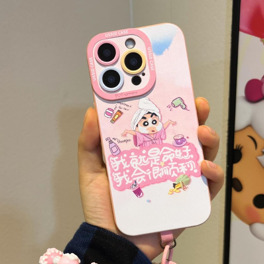 Applicable iPhone17 doll 16promax lanyard 15 bracket 14 Internet celebrity 13 silicone 12 cartoon 11 mobile phone case