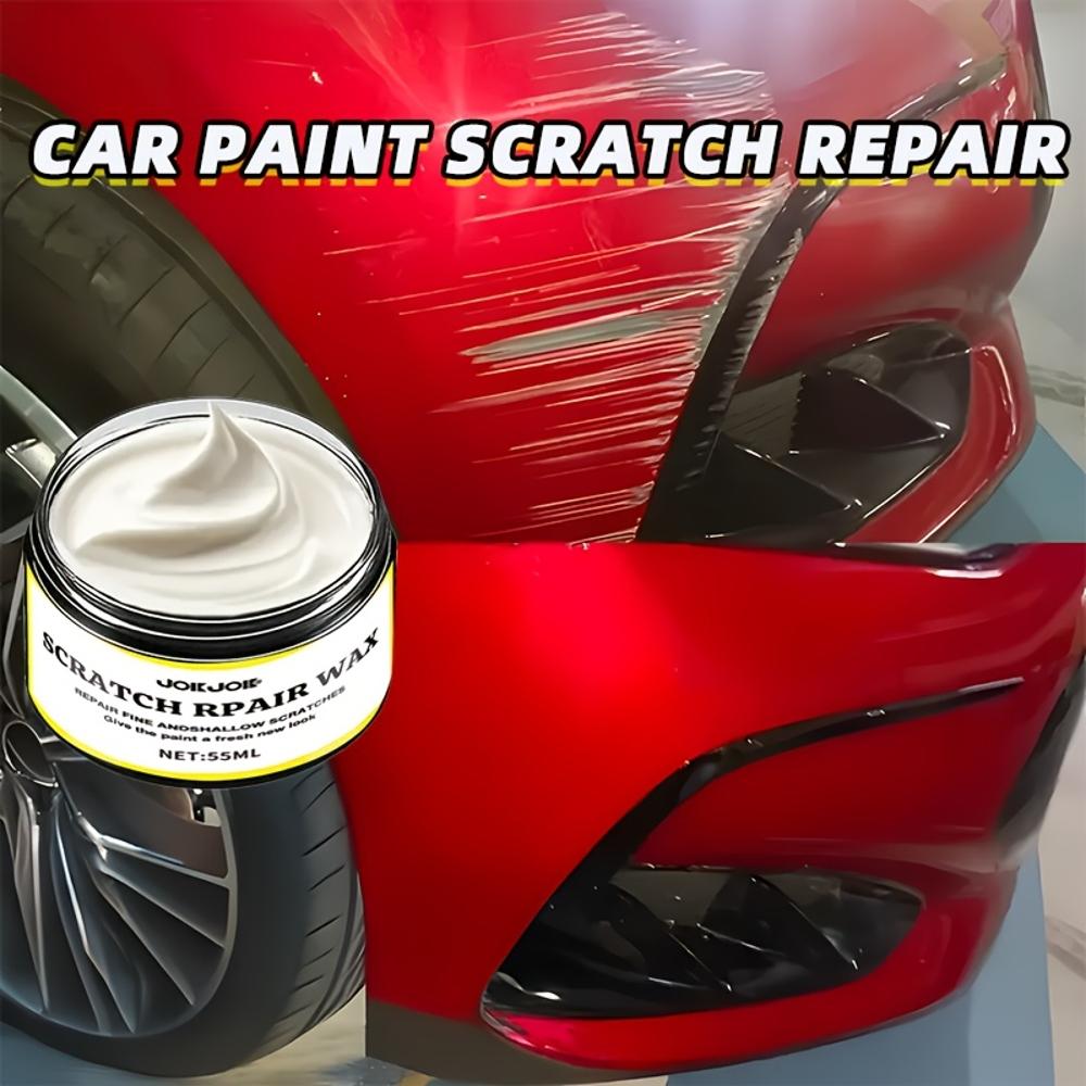 JOKJOK Upgraded Car Scratch Repair Wax - Fast-Acting Scratch Remover & Polish, No Buffing Needed, Restores Shine to Paint, Plast