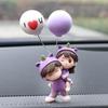 Car Ornaments Cute Cartoon Couple Action Figure Figurines Balloon Ornaments Auto Interior Dashboard Decoration for Car Home Office