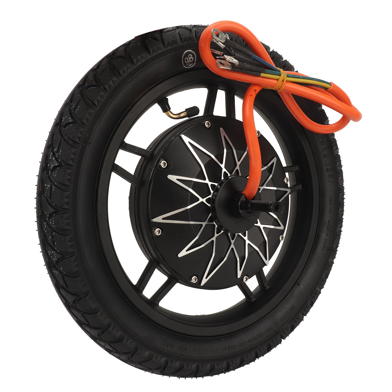 

14 дюймов 36 В72В 10005000 Вт бесщеточный двигатель постоянного тока с дисковым тормозом Dual Hall высокой мощности для электродвигателя