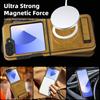 Samsung Z Flip7 Leather Magnetic Folding Stand Case - Cross-Border Compatible Business Protective Cover
