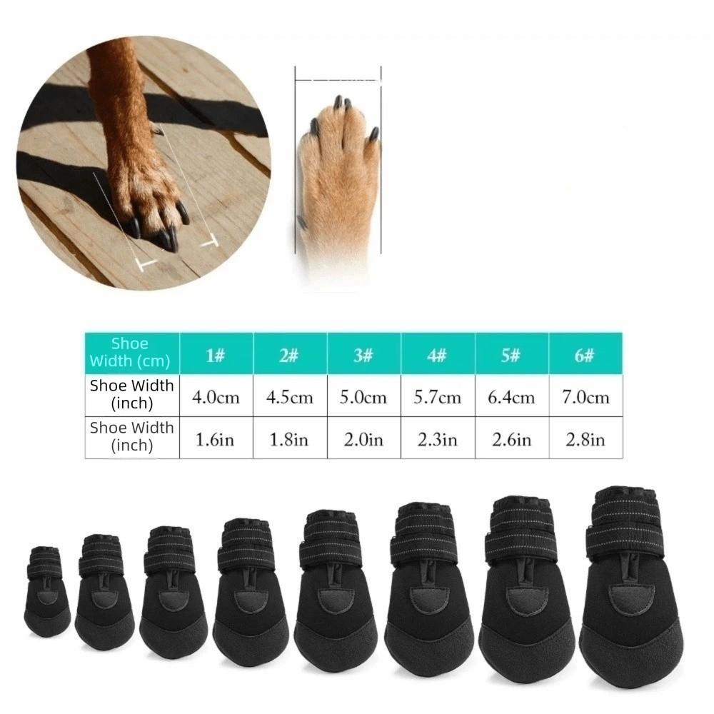 Comfortable Anti-Slip Dog Shoes Adjustable Dog Paw Protector Soft Sole Dog Socks Boots  Outdoor
