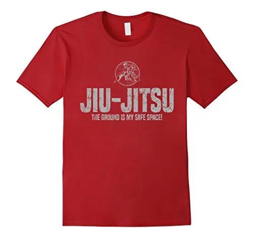 Ground Is My Safe Space Jiu Jitsu Grappling TShirt 100 Cotton ONeck Summer Short Sleeve Casual Mens Tshirt Size S3XL