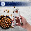 Handheld Nut Opener Zinc Alloy Walnut Cracker Ergonomic Tool For All Hard Shell Nuts, Portable Kitchen Utility Nut Sheller