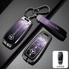 RPO5   Leather Car Key Case Fob for Mercedes Benz A B C S Class AMG GLA CLA GLC W176 W221 W204 W205 Suede Car Key Cover Bag