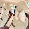 Leopard Print Car Headrest and Neck Pillow, Comfortable Car Soft and Comfortable Neck Pillow, Car Interior Supplies