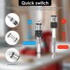 1/4" Hex to Square Drive Socket 2-in-1 Extension Combo Hex End Flat End Adapter Extension Socket Driver Bits for 1/4" Adapters