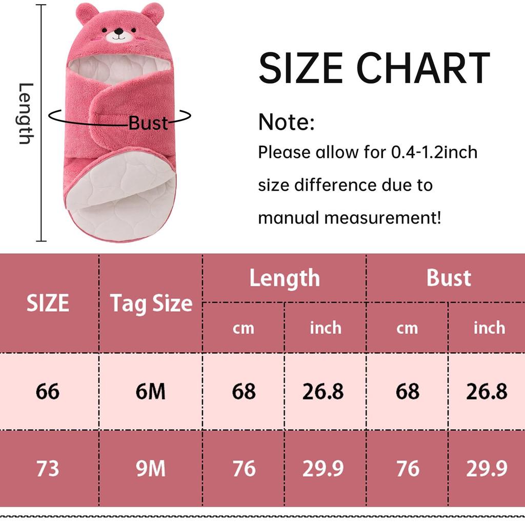 Newborn Sleeper Sleeping Baby Baby Thick Cold Preparation for Baby Night Cry Prevention 66 [Panegy] Bag, Swaddle, Swaddle, Cotton, Fluffy, Hug, Soft,