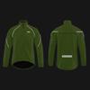 Mens Cycling Jacket Windproof Rain Resistant UV Protection Warm Outdoor Sport Coat Solid Color Reflective Trim