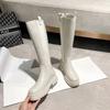 Snow Boots Women's Fur One-piece Warm Fleece Knee-length Boots High Boots Women's Cotton Shoes Leather Boots