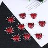 10Pcs Gothic Heart Thorns Spike Charms Punk Necklace Earring Diy Accessories For Jewelry Handicraft Making