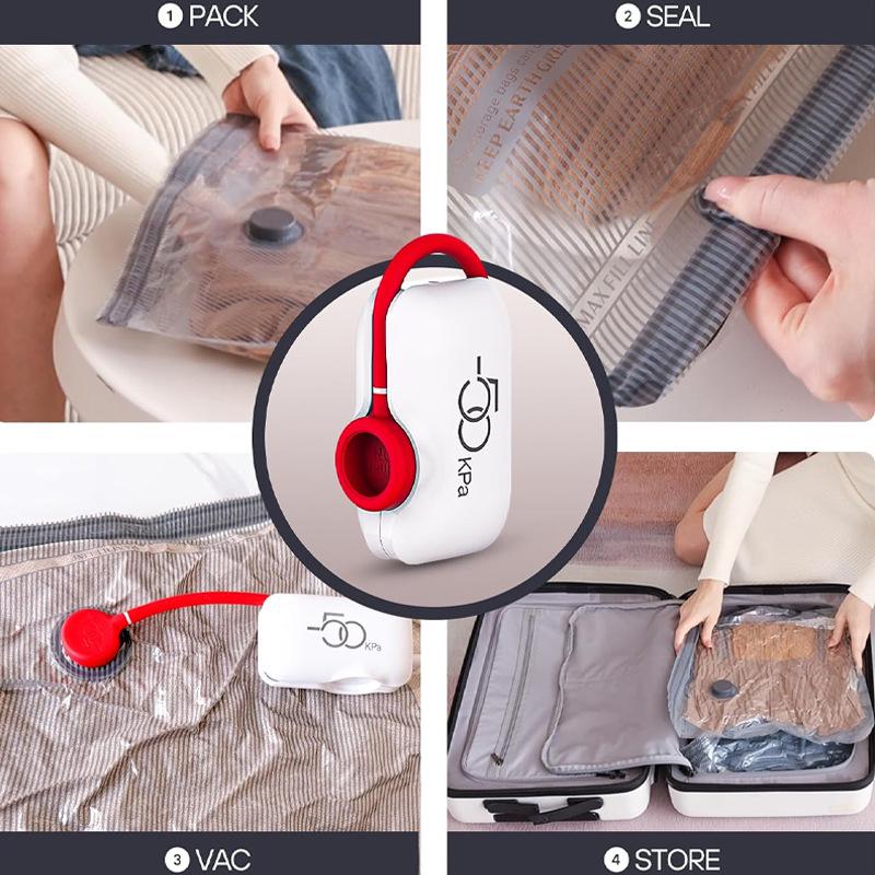 Travel Compression Bag for Clothes & Quilts - Space-Saving Storage Solution
