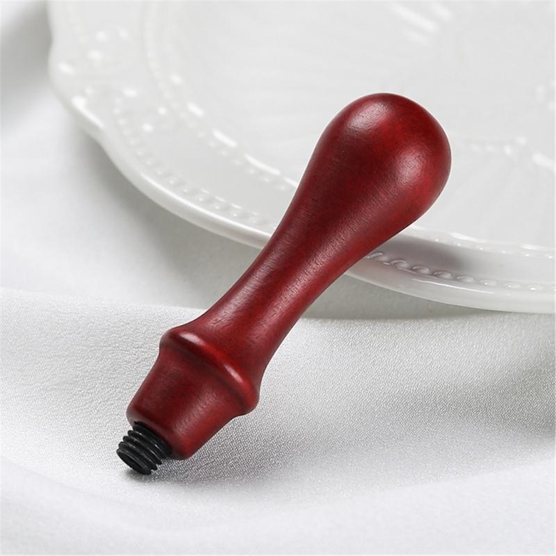 Drewniany uchwyt do stempla z pieczęcią woskową, prosty w montażu, do stempla do pieczętowania woskiem