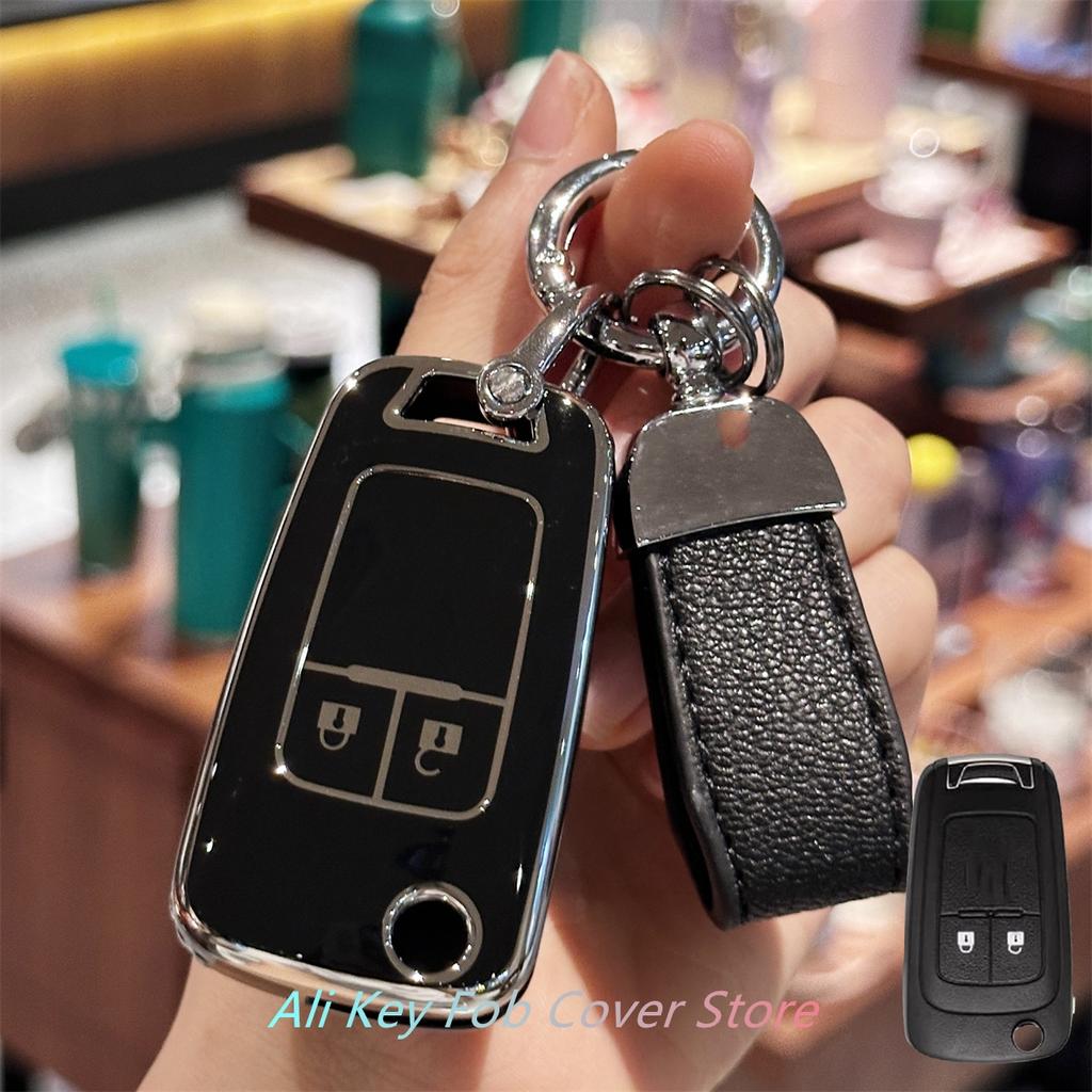 Key Fob Cover with Keychain Lanyard for Vauxhall Zafira Astra Insignia Holden Flip Car Key Shell Cover