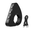 Pulsante multimediale wireless Telecomando per auto Moto Biciclette Bluetooth Chiamata in vivavoce Lettore musicale MP3 Controller multimediale wireless nel manubrio