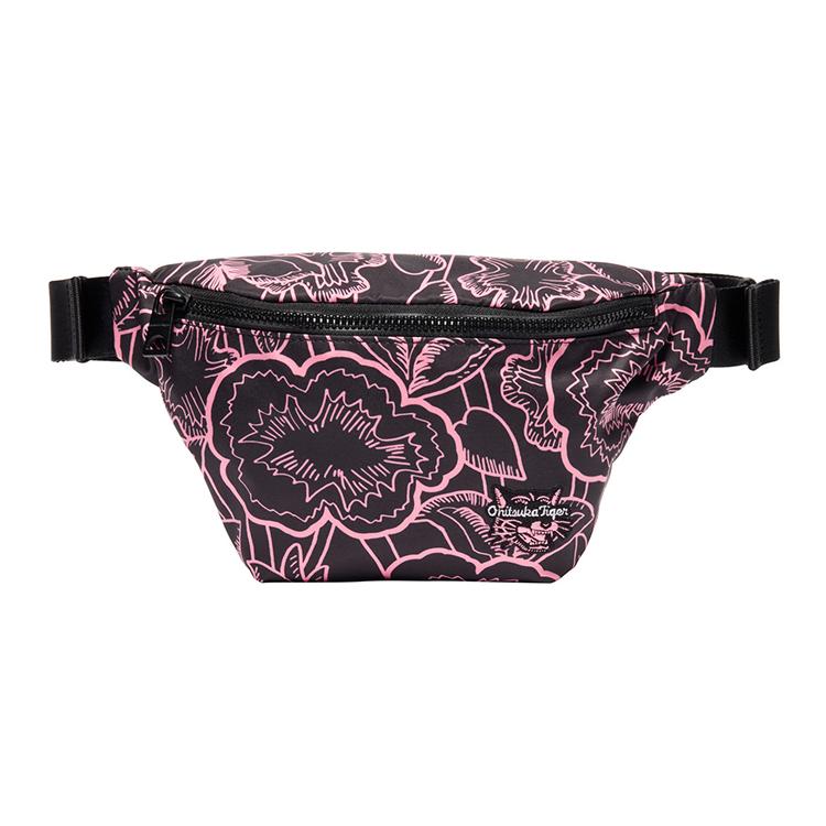 Onitsuka Tiger Polyester Fanny Pack Unisex Pink & Black 3183B195-700