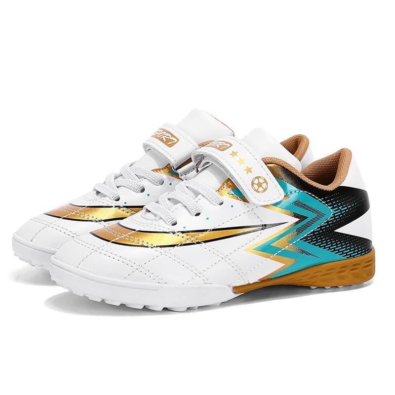 Kids Soccer Shoes Fashion Luxury Original Football Sneakers Field Training Turf Non-slip Teen Football Tournament Shoes for Boy