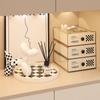 Desktop Drawer Storage Box Organizer Living Room Trable Decoration Luxury Cosmetics Makeup Key Stackable Storage Case Rack Set