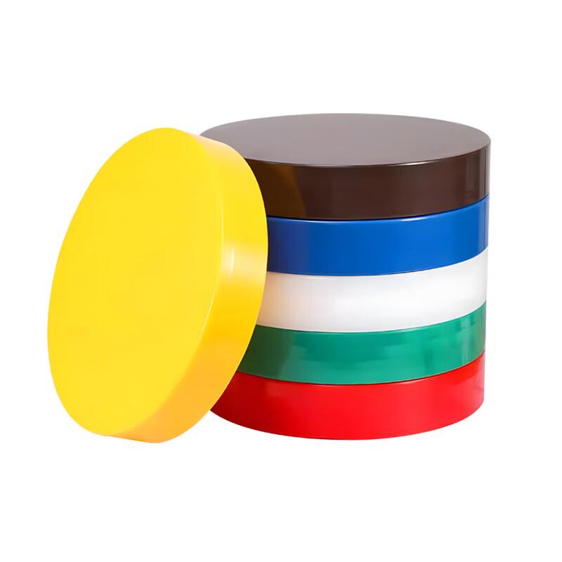 Red Anti-Mold Round PE Plastic Cutting Board, 40x6cm