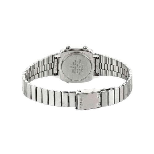 Casio LA670WA-2 Standard Digital Silver Navy Women's Watch