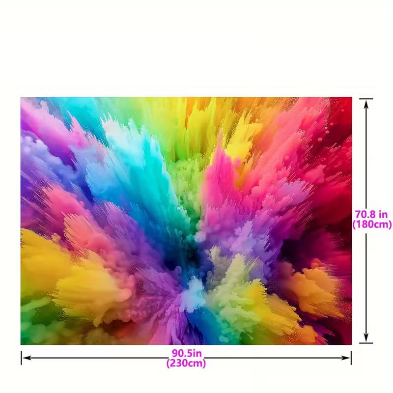 2D Artistic Abstract Smoke Tapestry for Festive Content Creation & Home Decor