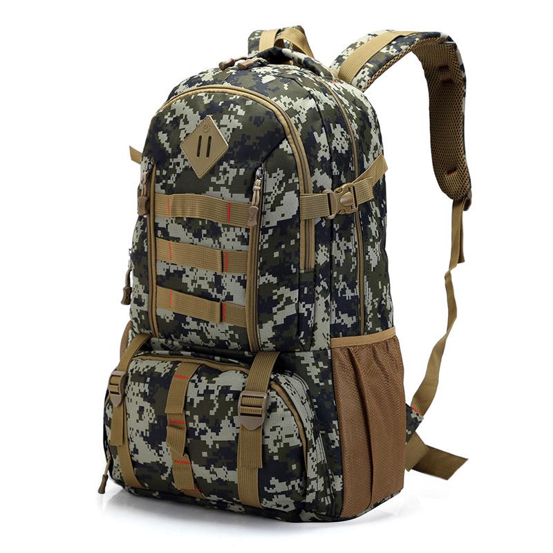 50L Molle Camo Tático Militar Do Exército Mochila À Prova D 'Água Caminhadas Caça Turista Esporte Ao Ar Livre Bolsa