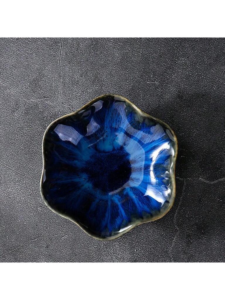 1pc Ceramic Petal Shaped Jewelry Tray, Simple Irregular Jewelry Plate for Jewelry Storage, Display, Storage or Home Decoration
